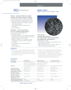 Pallflex&reg; Filters - Pall Laboratory