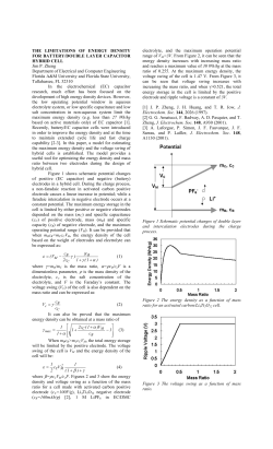 the limitations of energy density for battery/double layer capacitor