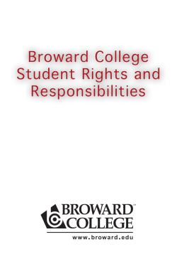 Broward College Student Rights and Responsibilities Broward