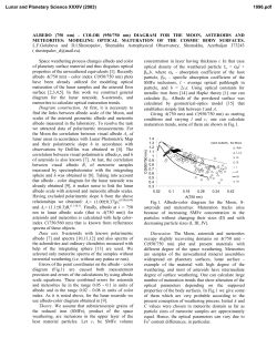 ALBEDO (750 nm) - СOLOR (950/750 nm) DIAGRAM FOR THE