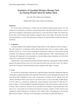 Explosion of Liquefied Nitrogen Storage Tank by Closing Shutoff