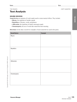 Text Analysis