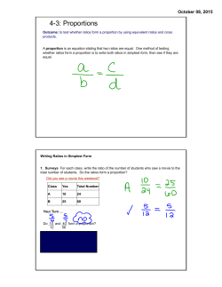 4-3: Proportions