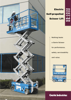 Scissor lift leaflet