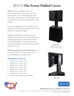 JELCO Flat Screen Padded Covers