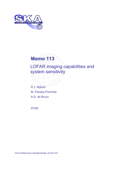 Memo 113 - Square Kilometre Array