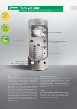 Tank On Tank - SOLA Energy Solutions