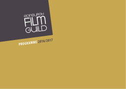 EFG Brochure - The Edinburgh Film Guild