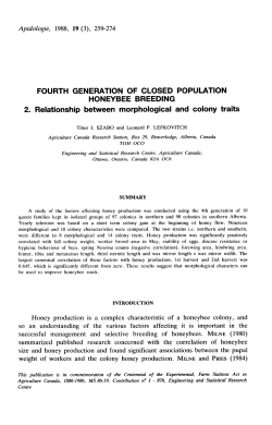 2. Relationship between morphological and colony traits