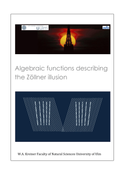 Algebraic functions describing the Z&ouml;llner illusion