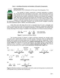 Exp 2 - Isolation of Excedrin Components