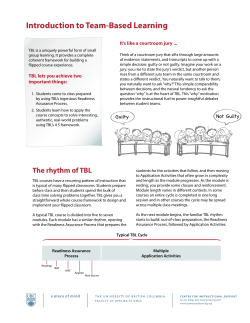TBL handout - Team-Based Learning Collaborative