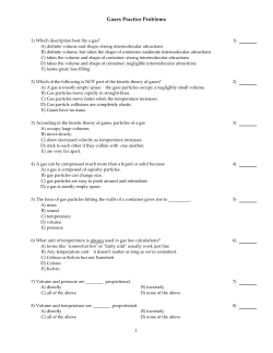Gases Practice Problems