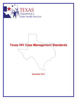 Texas HIV Case Management Standards