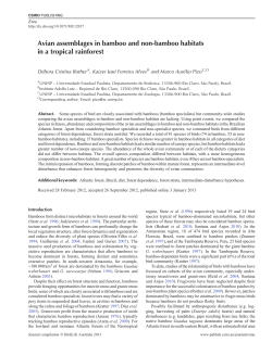 Avian assemblages in bamboo and non-bamboo