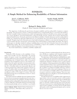 FONBAYS - Center for Health Literacy Promotion