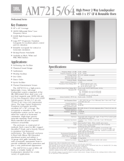 AM7215/64 High Power 2-Way Loudspeaker with