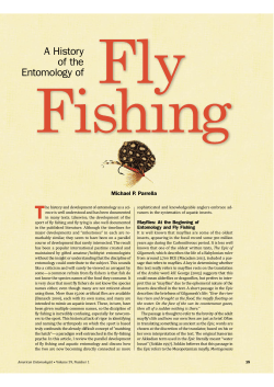 A History of the Entomology of Fly Fishing