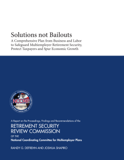 Solutions not Bailouts