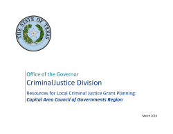 Criminal Justice Grant Data-binder