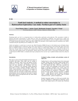 Fault Seal Analysis: A method to reduce uncertainty in Hydrocarbon