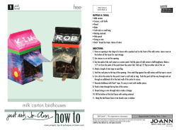 milk carton birdhouses