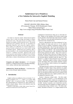 Subdivision-Curve Primitives: a New Solution for Interactive Implicit