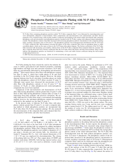 Phosphorus Particle Composite Plating with Ni&ndash;P Alloy