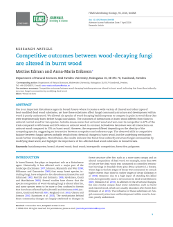 Competitive outcomes between wood-decaying fungi are altered in