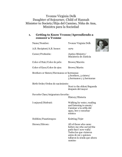 Yvonne Virginia Delk Daughter of Sojourner, Child of