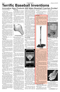 Terrific Baseball Inventions