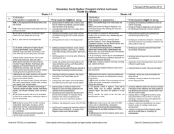 Elementary Social Studies: Principal`s Vertical