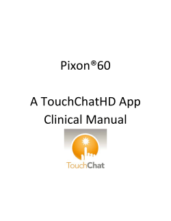 Pixon &reg; 60 manual