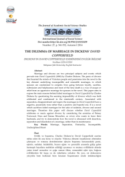 THE DILEMMA OF MARRIAGE IN DICKENS` DAVID COPPERFIELD