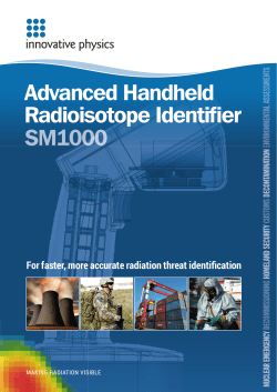 Advanced Handheld Radioisotope Identifier