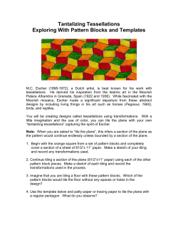 Tantalizing Tessellations Exploring With Pattern Blocks and Templates