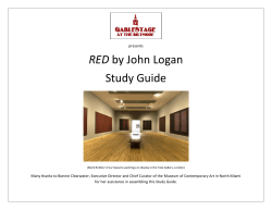 RED by John Logan Study Guide - Miami