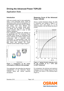 Driving the Advanced Power TOPLED Application Note