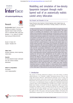 Modelling and simulation of low-density lipoprotein transport