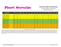 Almond Milk Smoothies