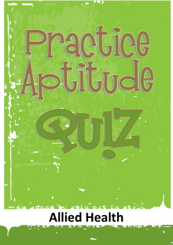 Allied Health - Australian Apprenticeships and Traineeships