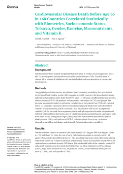 Cardiovascular Disease Death Before Age 65 in 168