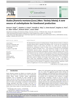 Kudzu [Pueraria montana (Lour.) Merr. Variety lobata]: A
