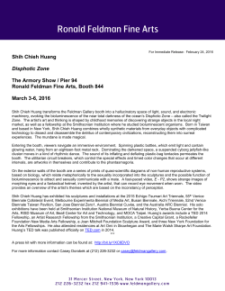 Press Release. - Ronald Feldman Fine Arts