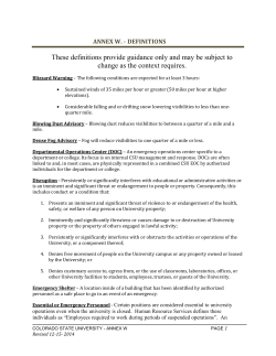 Definitions - Colorado State University