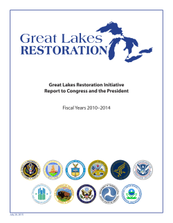 GLRI Report to Congress - Great Lakes Restoration Initiative