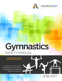 Gymnastics Safety Manual