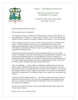 Text  - the Archdiocese of Los Angeles
