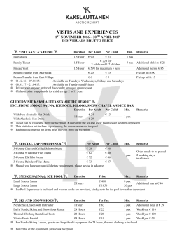 Activities - Kakslauttanen Arctic Resort