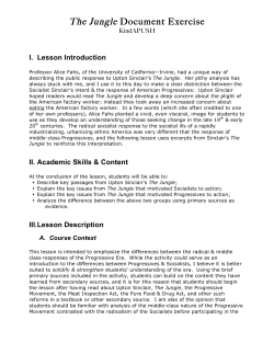 The Jungle Document Exercise